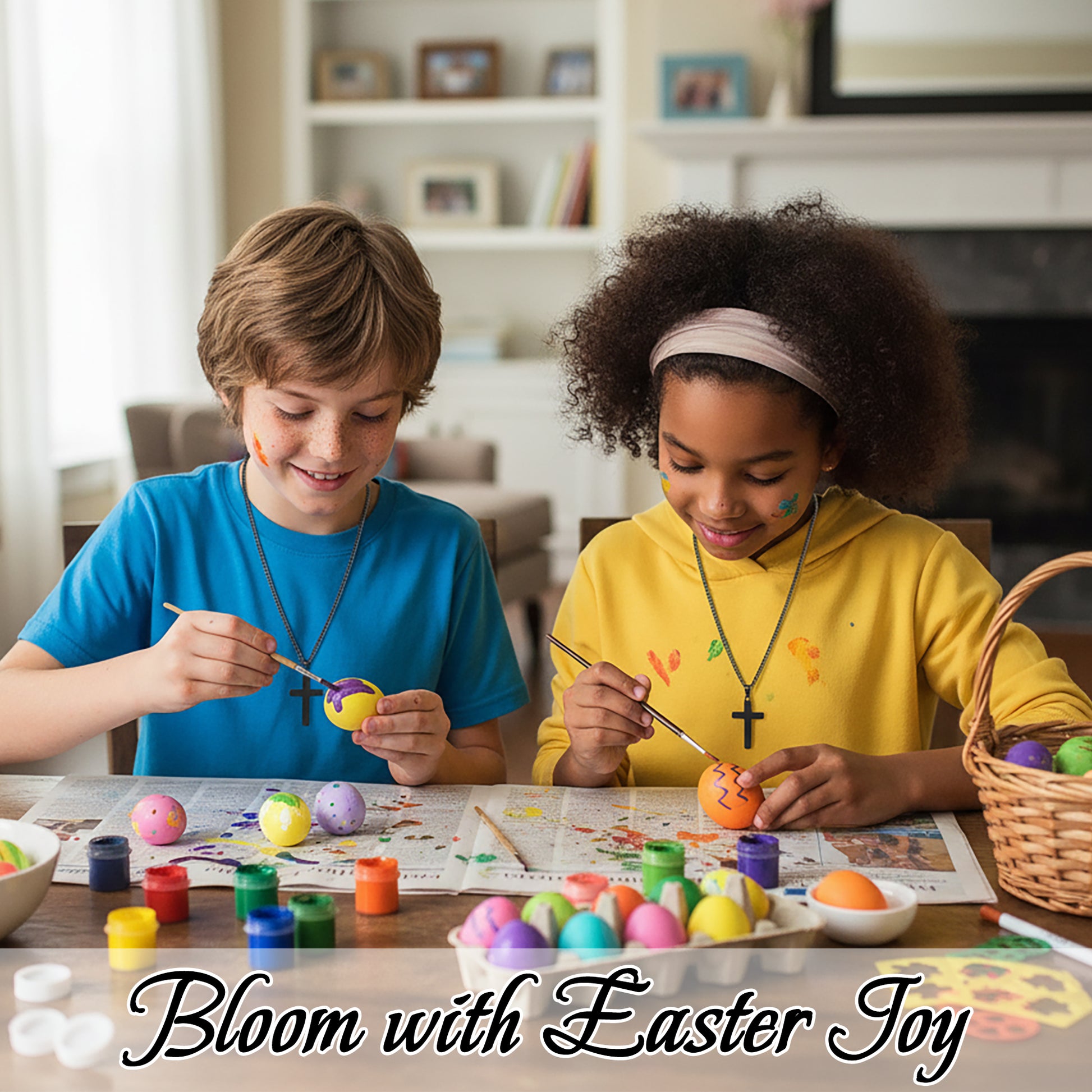 Easter Cross Necklace for Boys & Teens