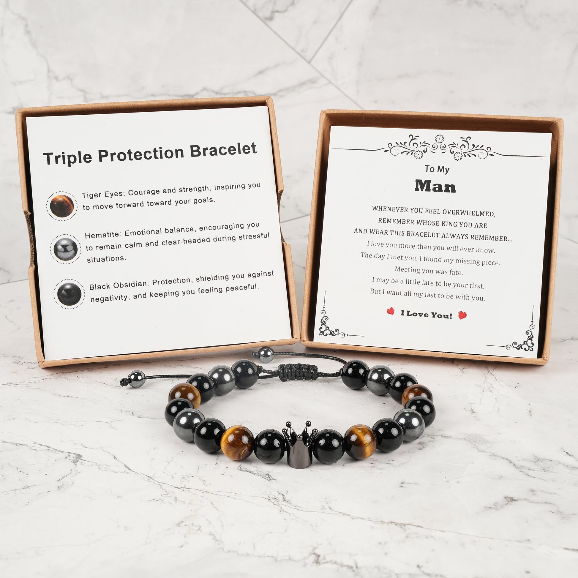Crown Beaded Bracelet
