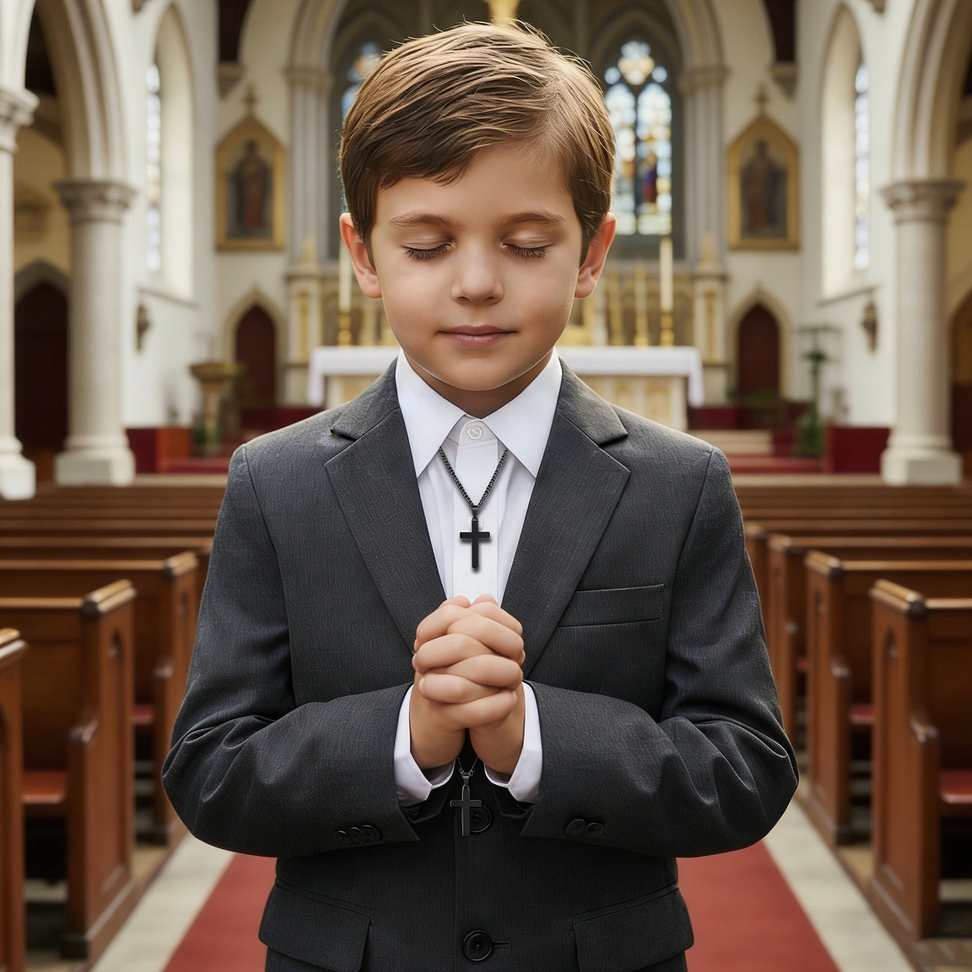 First Holy Communion Cross Necklace