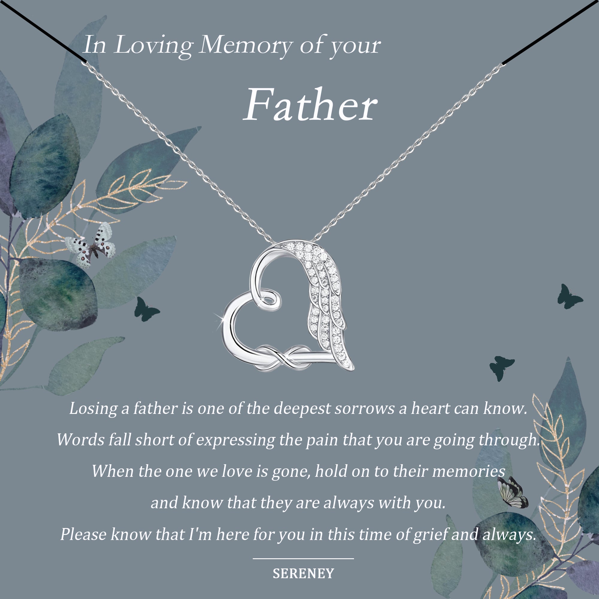 A Father's Love Angel Wing Keepsake