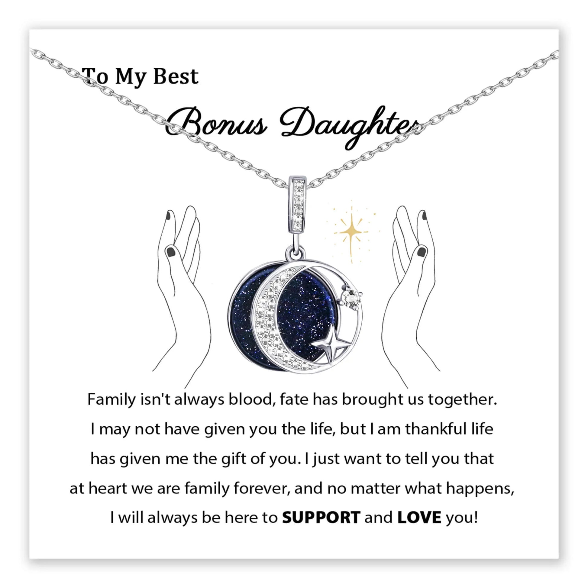 To the Moon Daughter Necklace