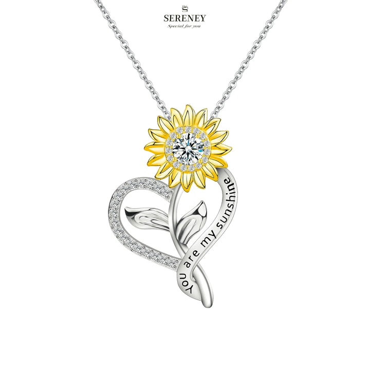 Sunflower Heart Necklace