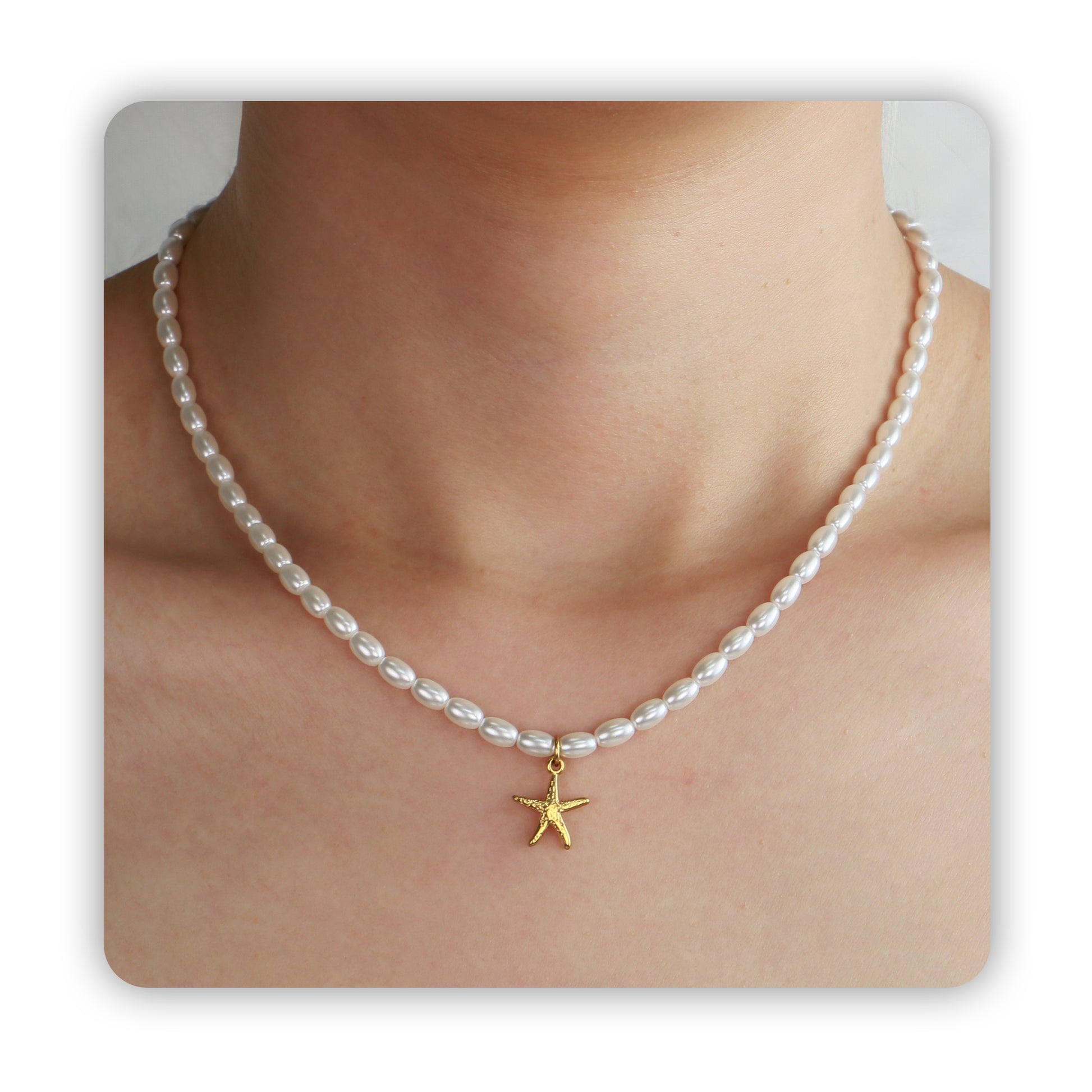 Starfish Pearl Necklace