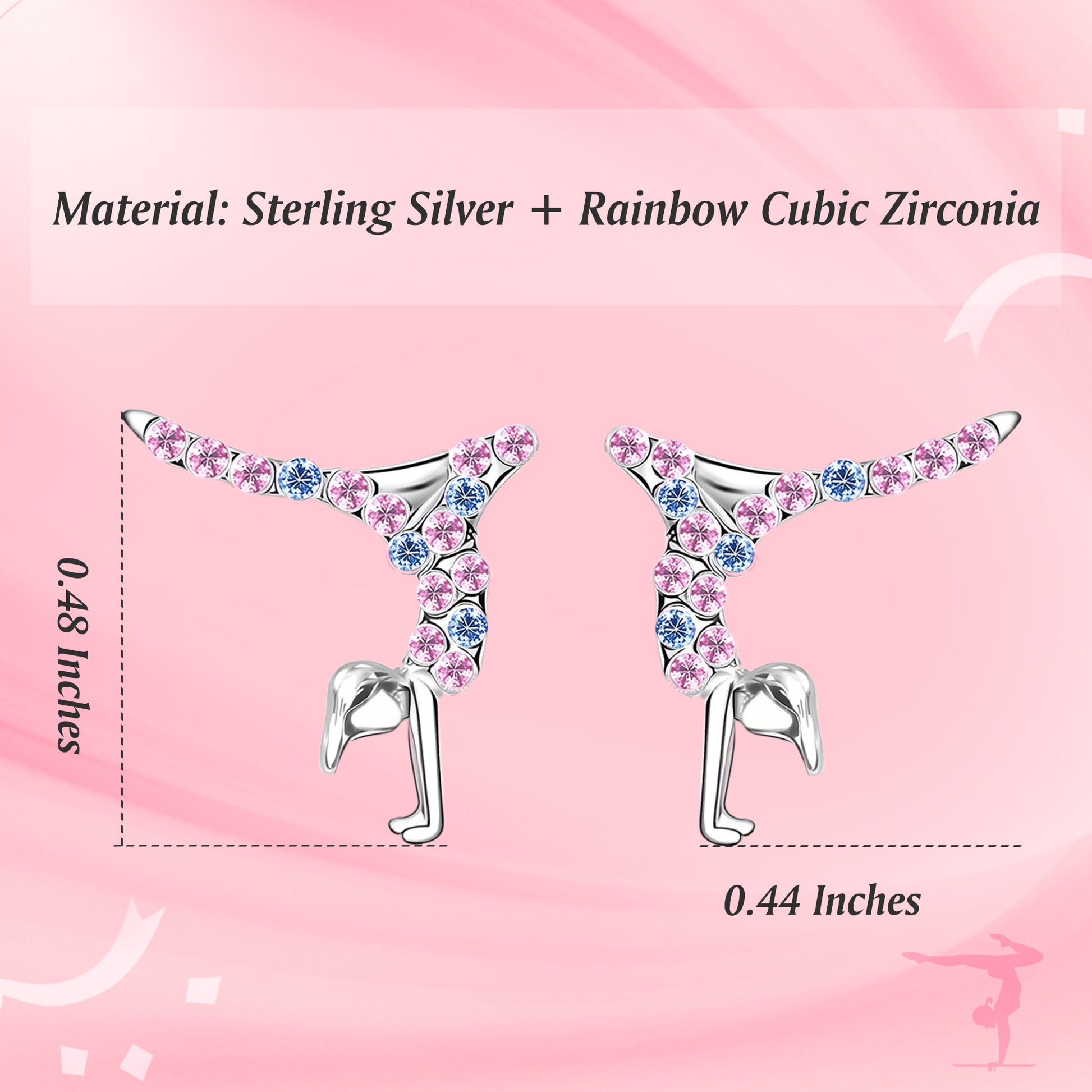 Gymnastics Earrings for Girls