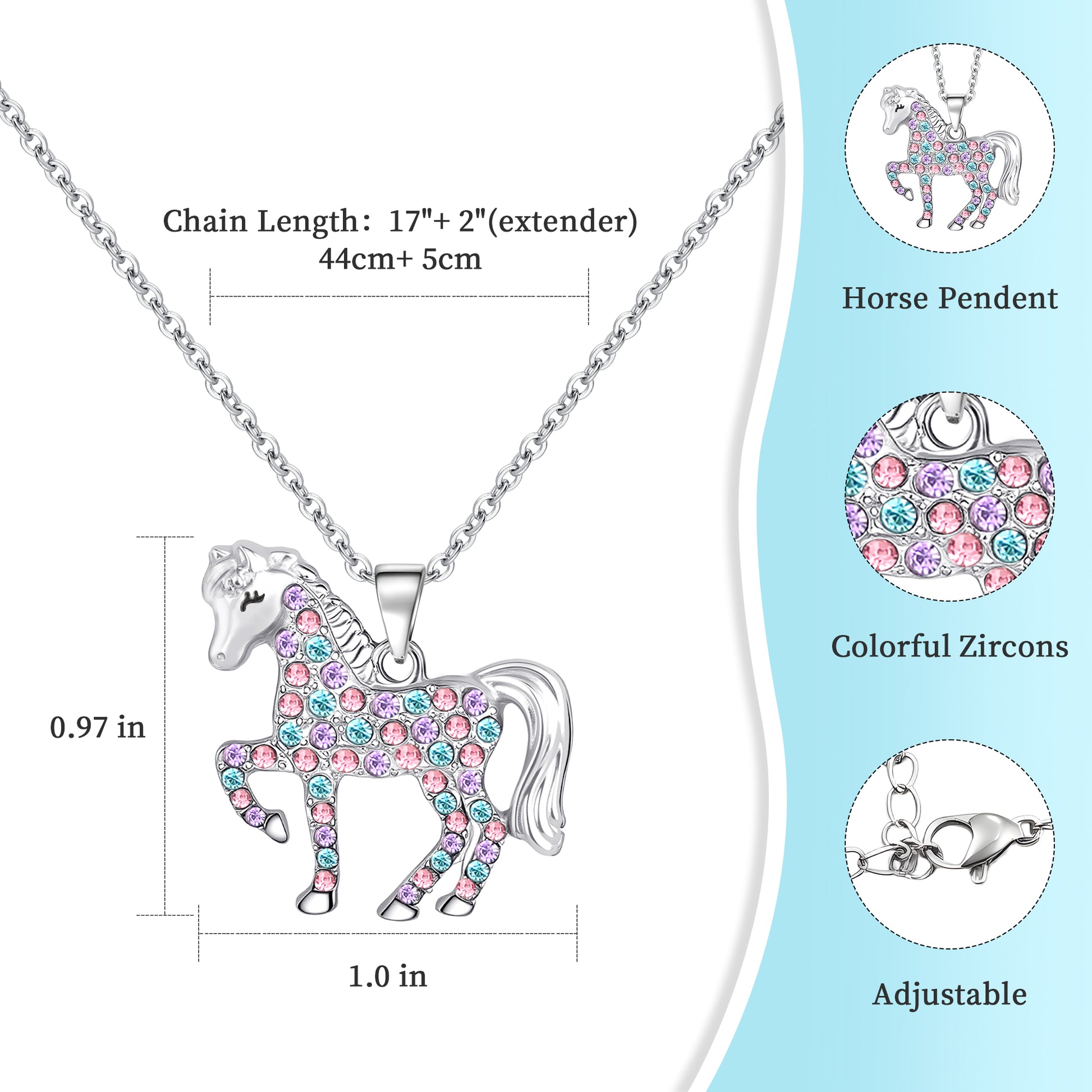 Horse Necklace for Girl