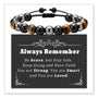 Strength & Love Stone Bracelet with message card for Always Remember
