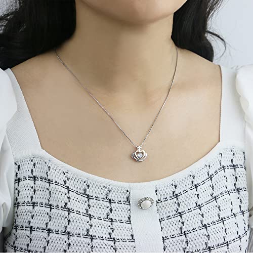 Daughter necklace from mom and dad, To my badass daughter necklace crown necklace for women, Daughter birthday gifts from mom, Necklace to daughter from father, Back to School gifts for girls from SmileBelle
