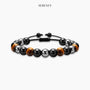Strength & Love Stone Bracelet on a plain background
