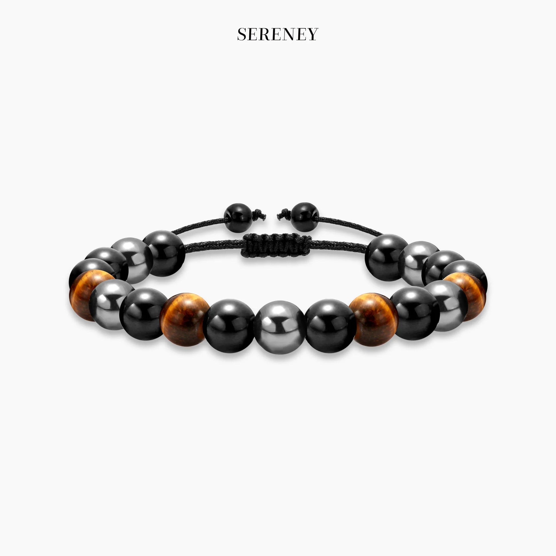 Strength & Love Stone Bracelet on a plain background