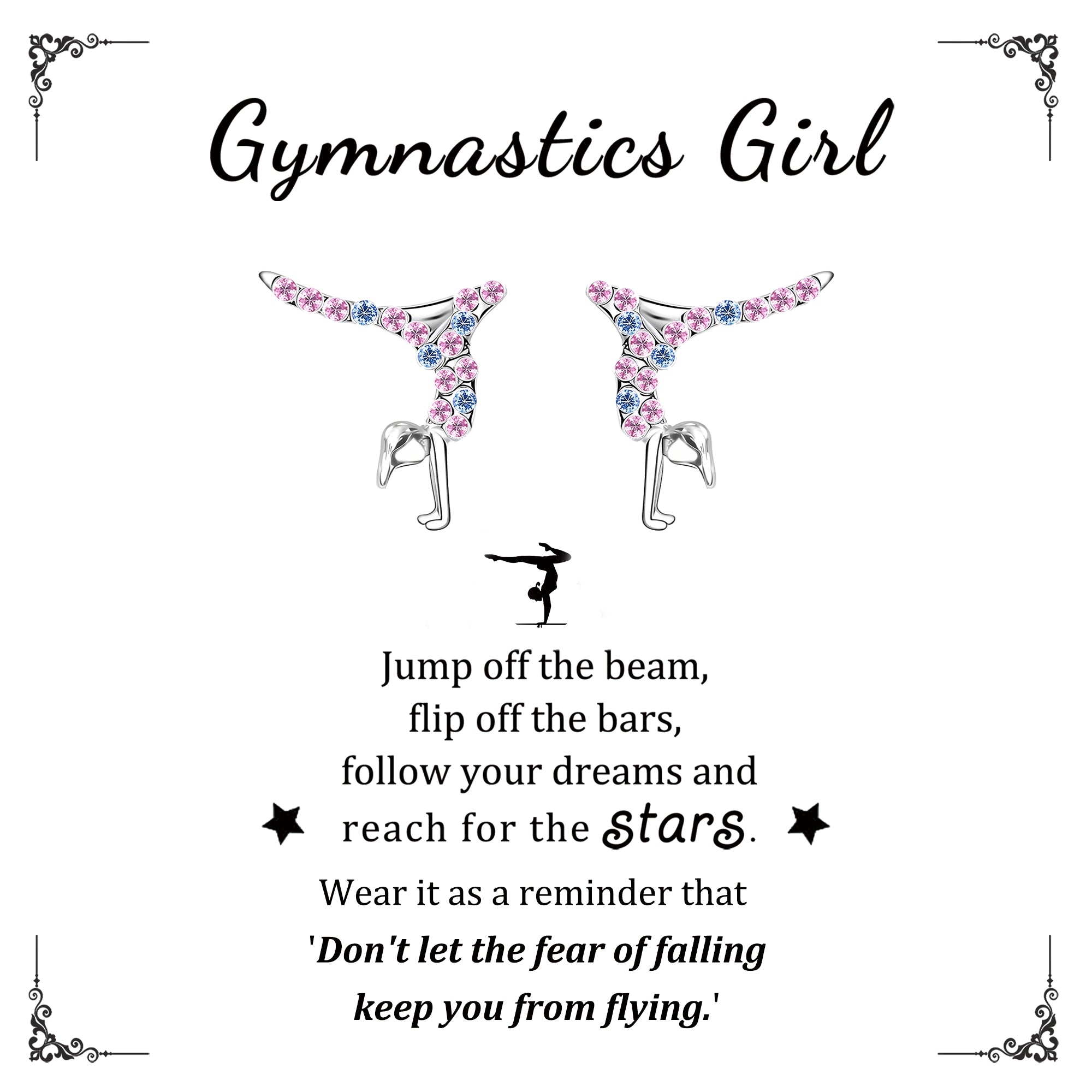 Gymnastics Earrings for Girls
