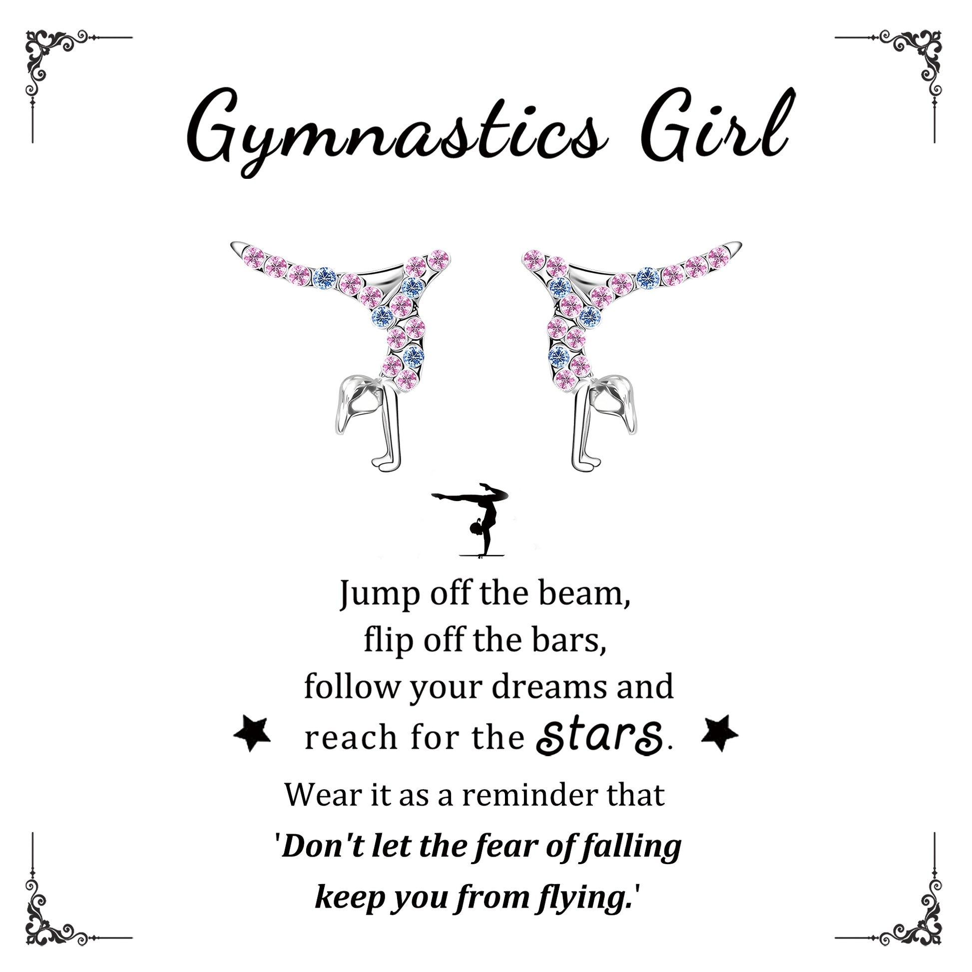 Gymnastics Earrings for Girls