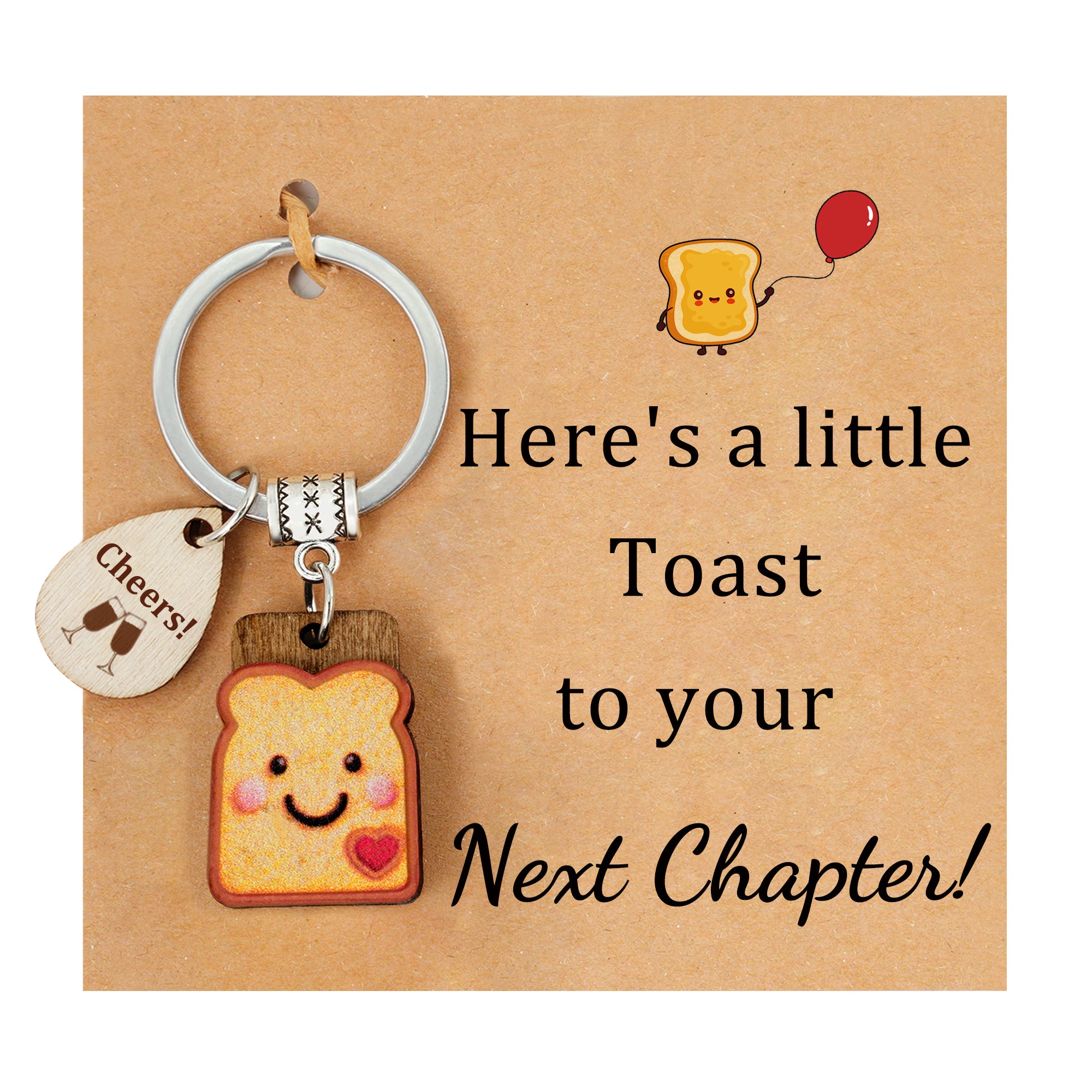Toast Keychain as Coworker Gifts for Women