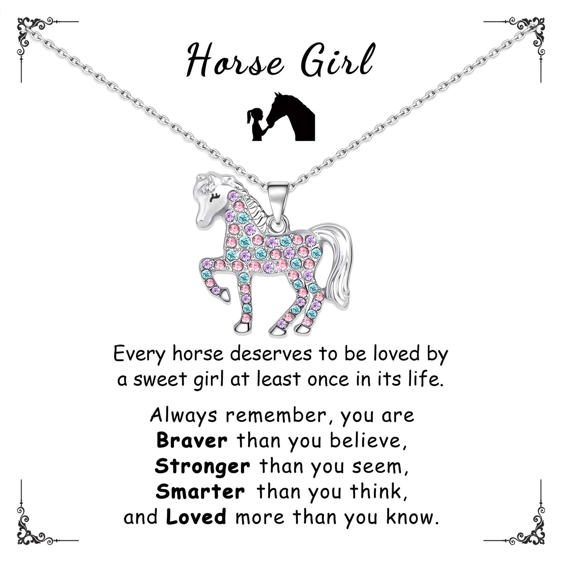 Horse Necklace for Girl