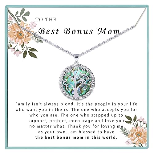 Gifts for Grandma Necklace Tree of Life Necklace as Christmas Gifts for Nana from Grandkids, Generations Necklace for Grandma Birthday Gifts from Granddaughter, NaNa Gifts Ideas for Grammy