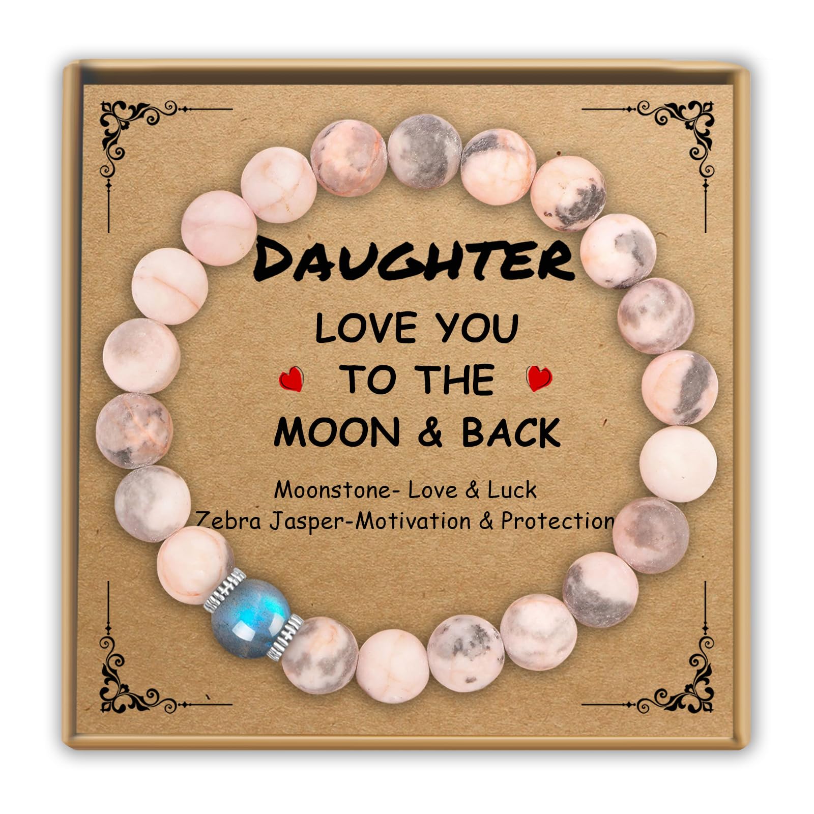 Pulseras para hijas de mamá como regalos para el día de la madre para hijas, pulseras para mi hija como regalos de graduación para niñas de papá, joyas para hijas como regalos de cumpleaños de Sereney