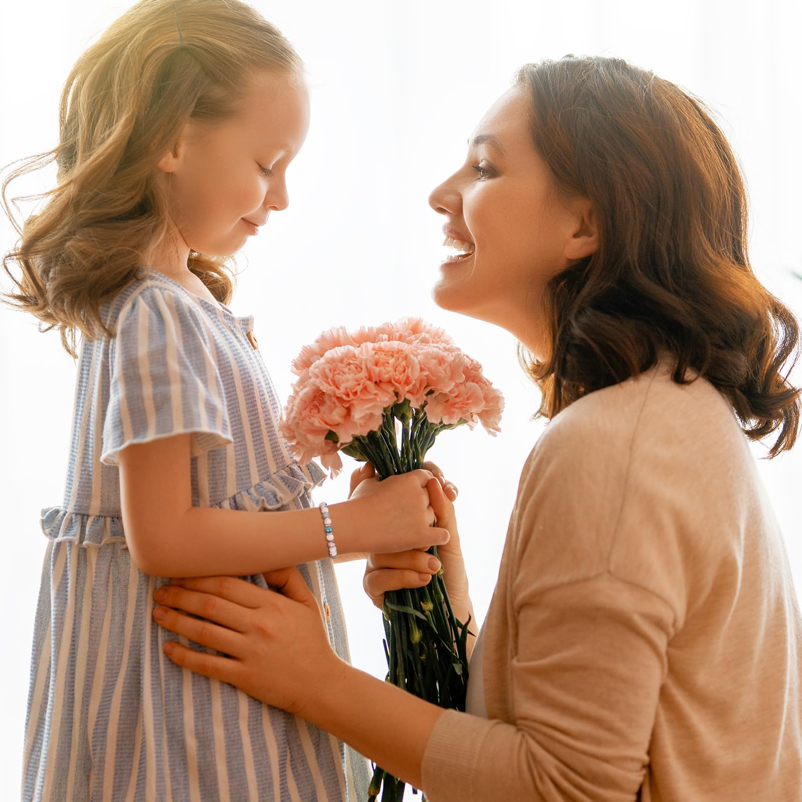 Pulseras para hijas de mamá como regalos para el día de la madre para hijas, pulseras para mi hija como regalos de graduación para niñas de papá, joyas para hijas como regalos de cumpleaños de Sereney