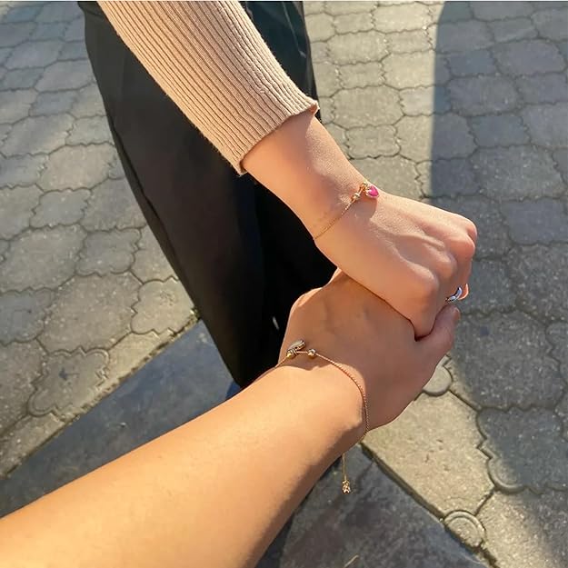 2 Best Friend Heart Bracelets