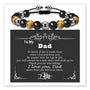 Strength & Love Stone Bracelet with message card for Dad
