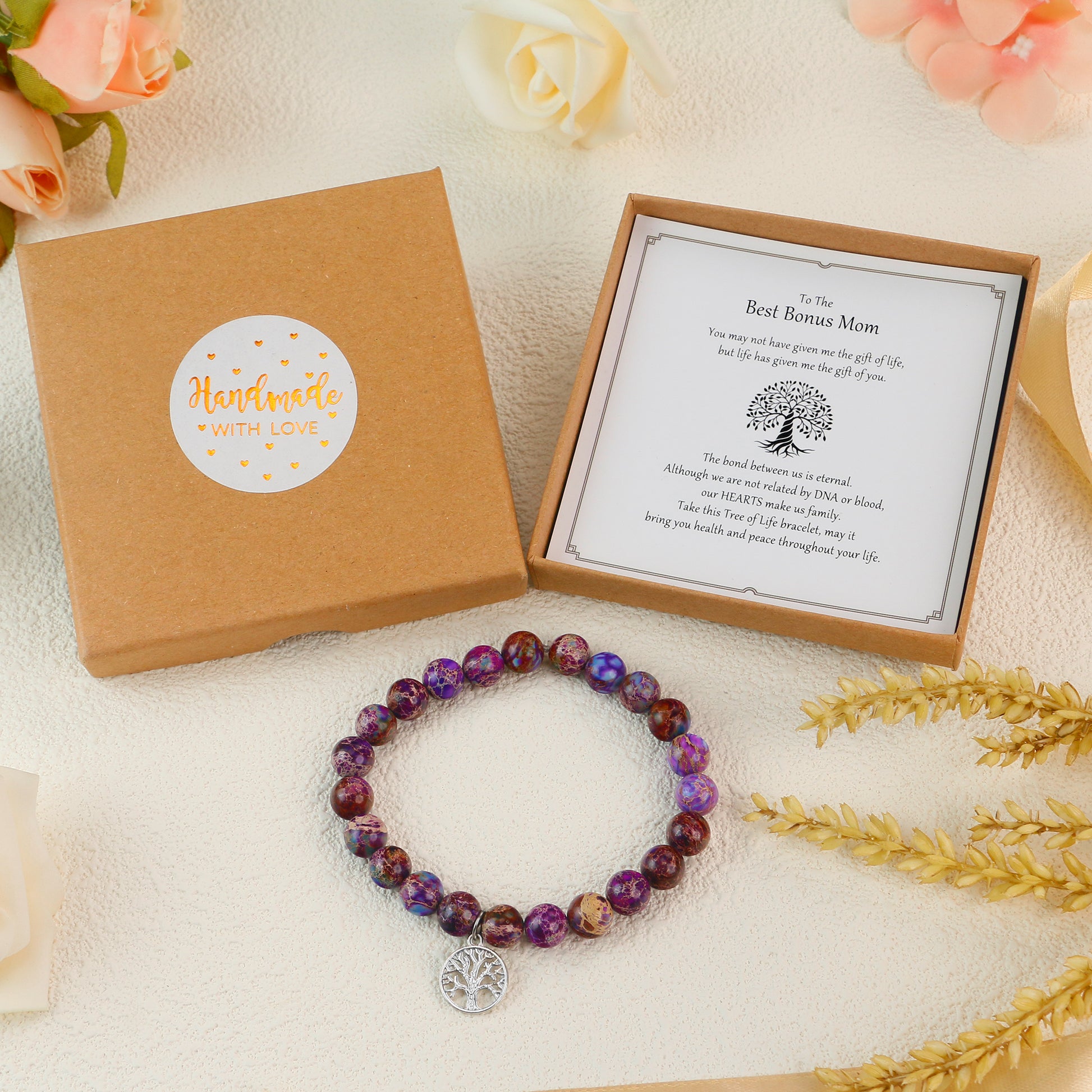Purple Zebra Bonus Mom Bracelet