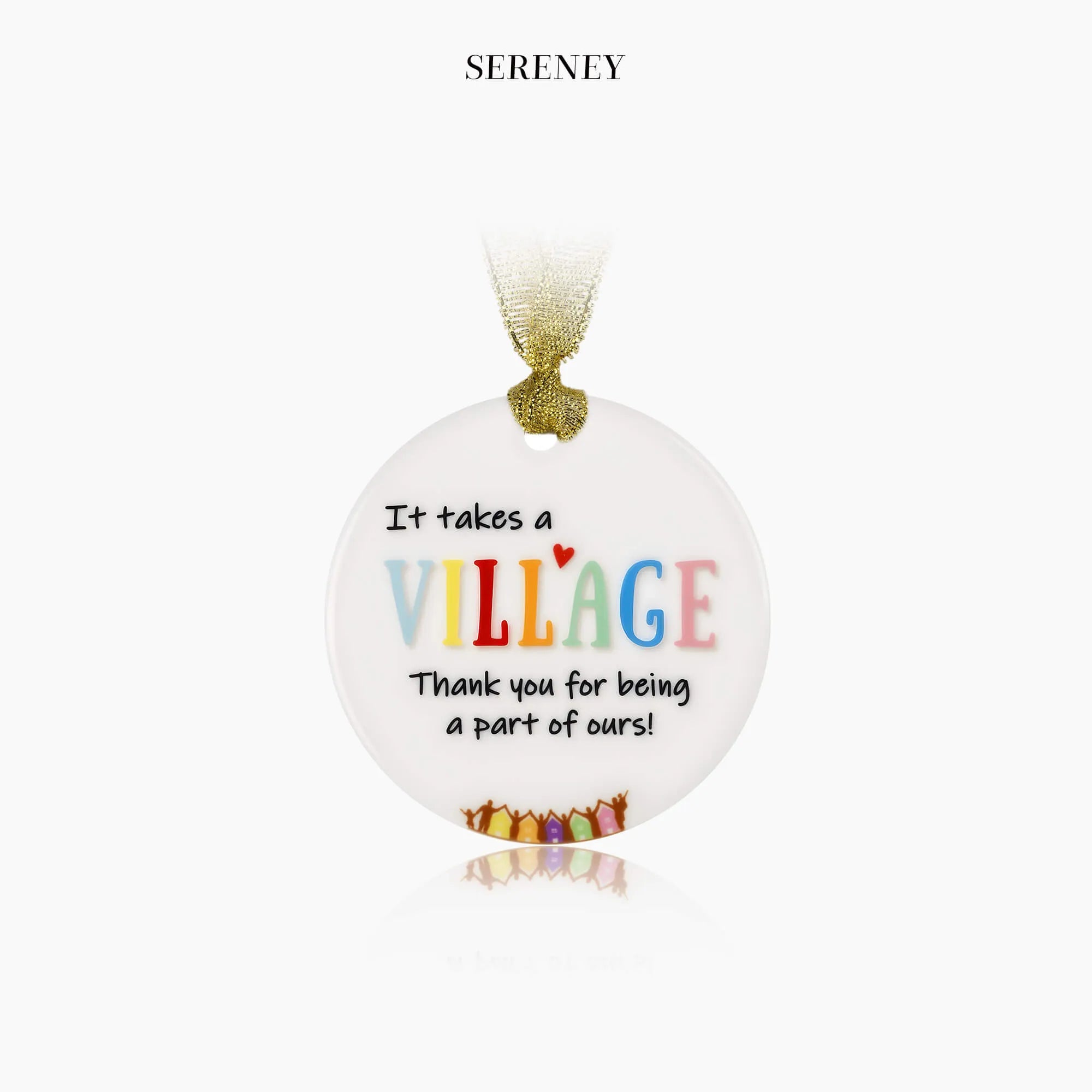 "It Takes a Village" Ceramic Ornament
