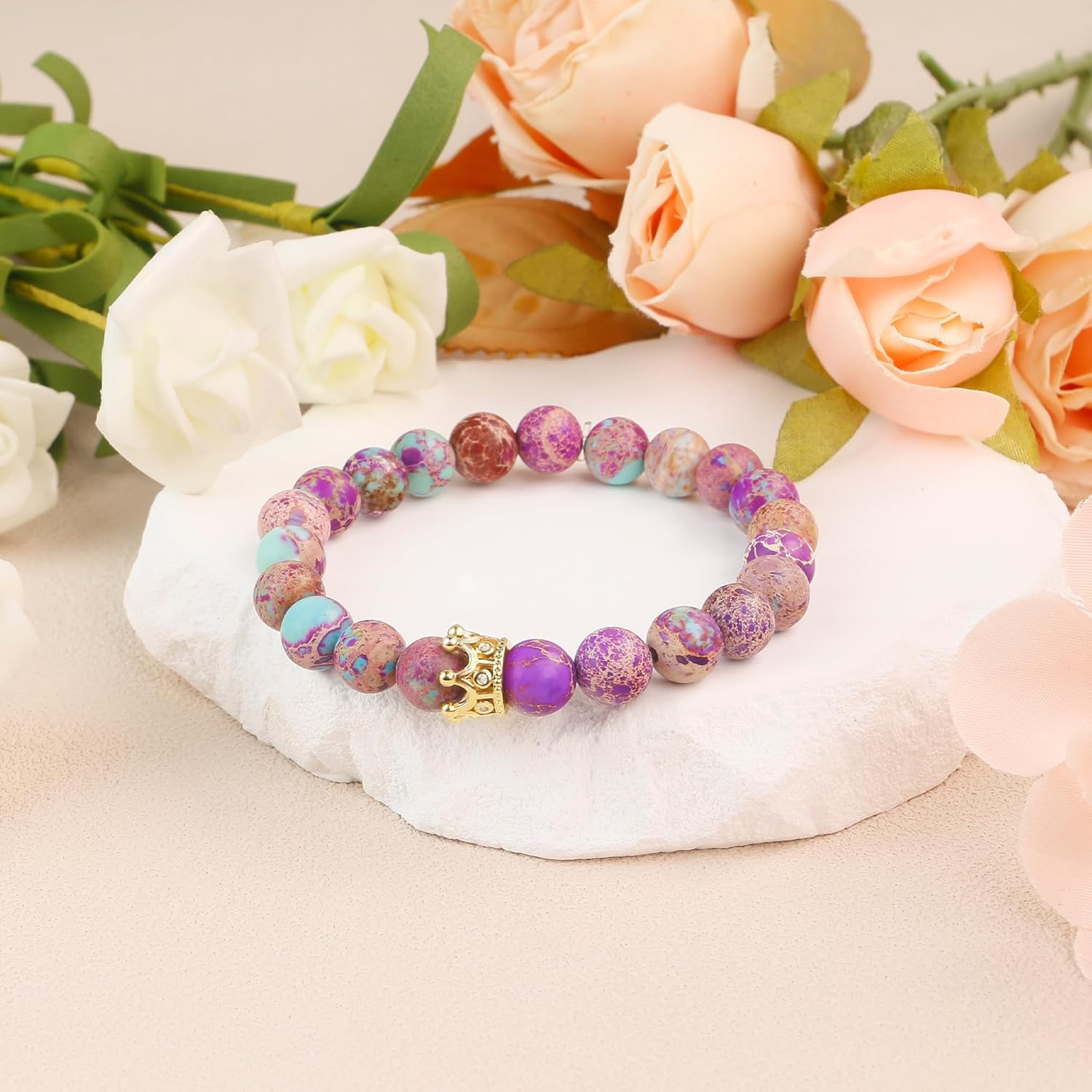 Sereney Best Friend Birthday Gifts for Women as Bestie Gift for Best Friend, Golden Crown Bestie Birthday Gifts for Her as Bestie Bracelet Friendship Gifts Best Friend Bracelets