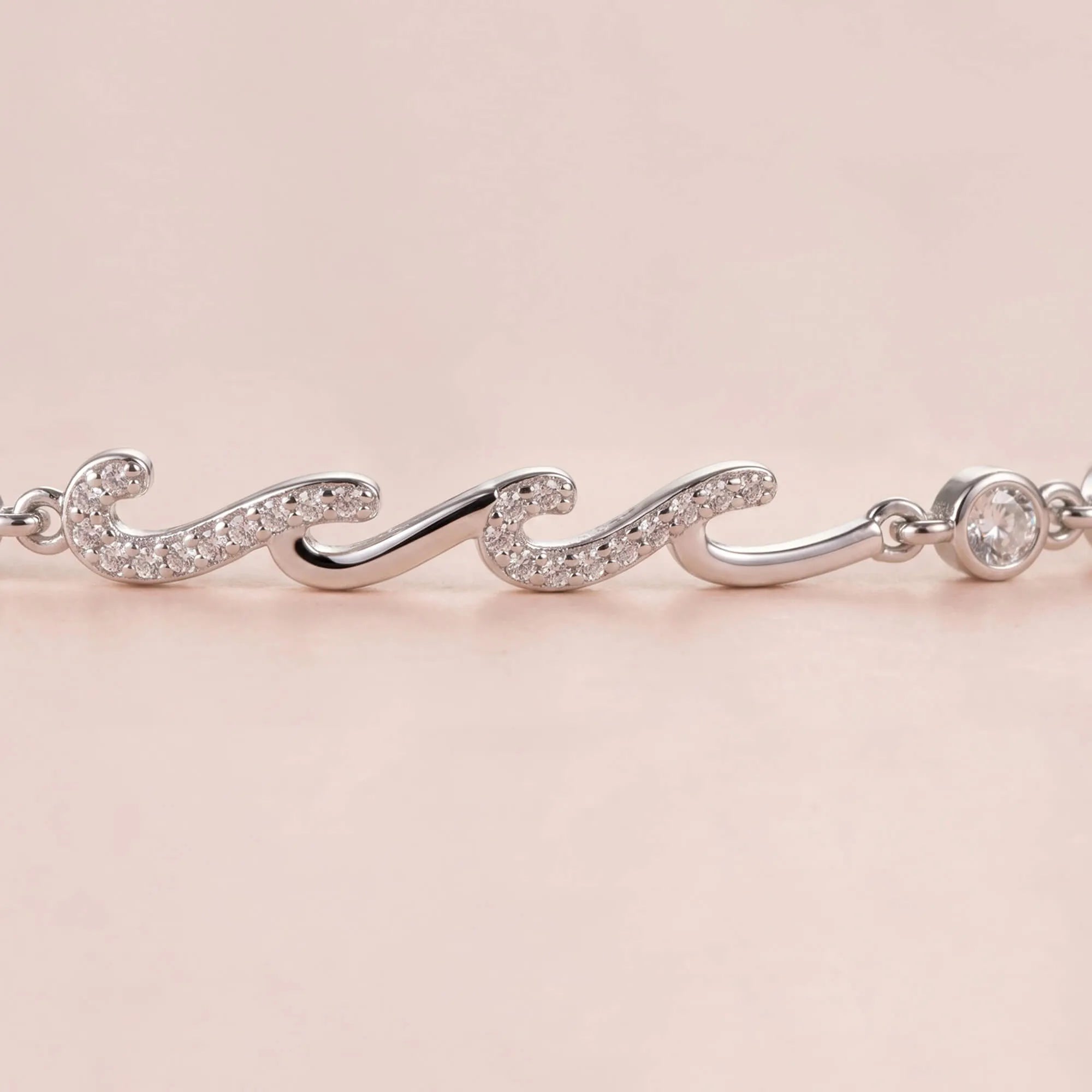 To My Daughter Wave Bracelet