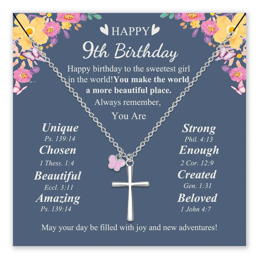 Butterfly Cross Necklace