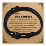 Braver Stronger Birthday Bracelet with message card for 10th birthday