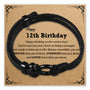 Braver Stronger Birthday Bracelet with message card for 12th birthday