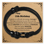 Braver Stronger Birthday Bracelet with message card for 13th birthday