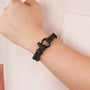 Braver Stronger Birthday Bracelet worn on a wrist
