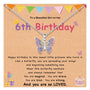 Silver-tone butterfly wish necklace with multicolor gemstone butterfly pendant on chain