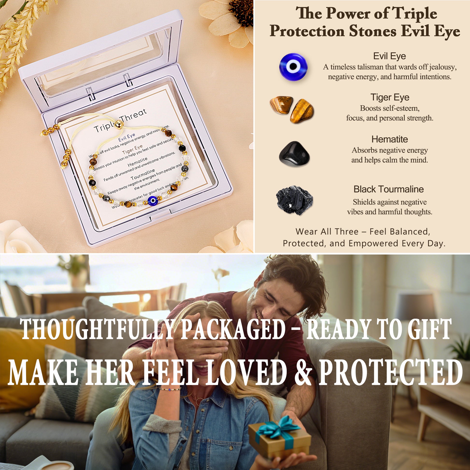 Evil Eye Protection Bracelet for Women