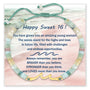 Ocean Wave Birthday Bracelet for Sweet 16 with wave charm and sea-toned beads