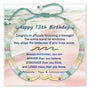 Ocean Wave Birthday Bracelet with wave charm and sea-toned beads