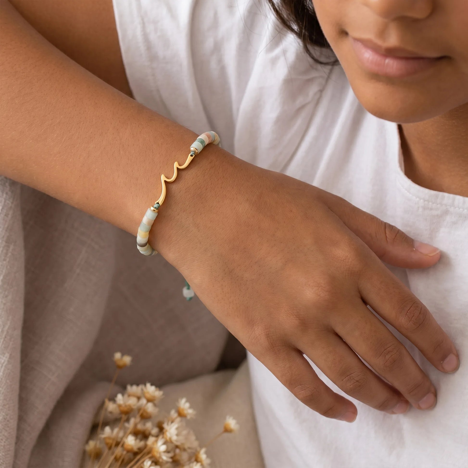 Ocean Wave Birthday Bracelet