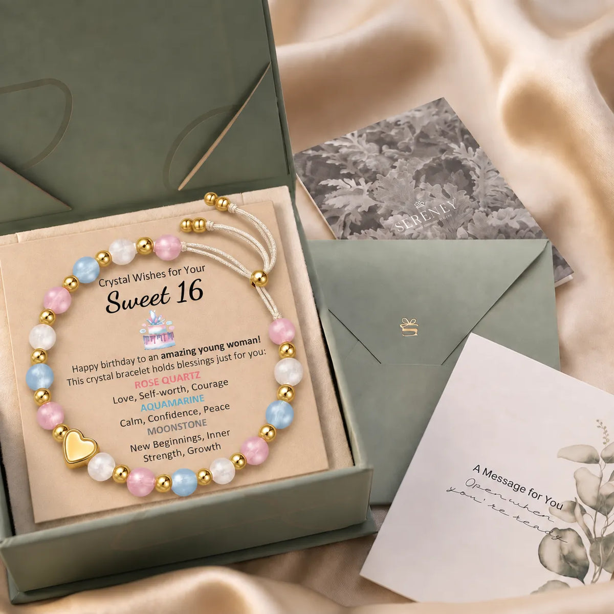 Crystal Wishes Birthday Bracelet for Girls