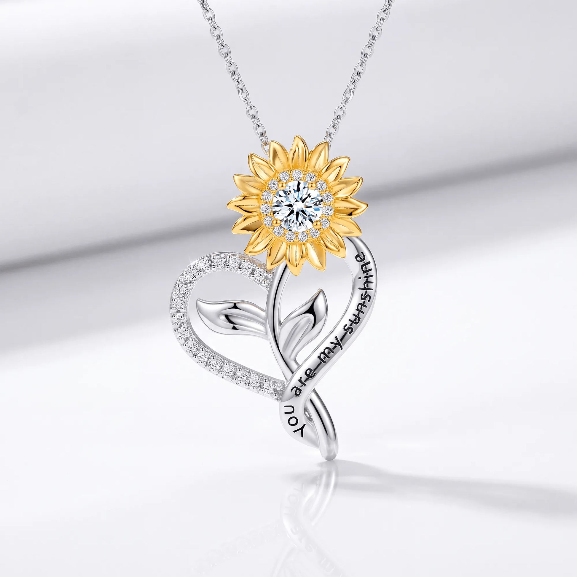 Sunflower Heart Necklace