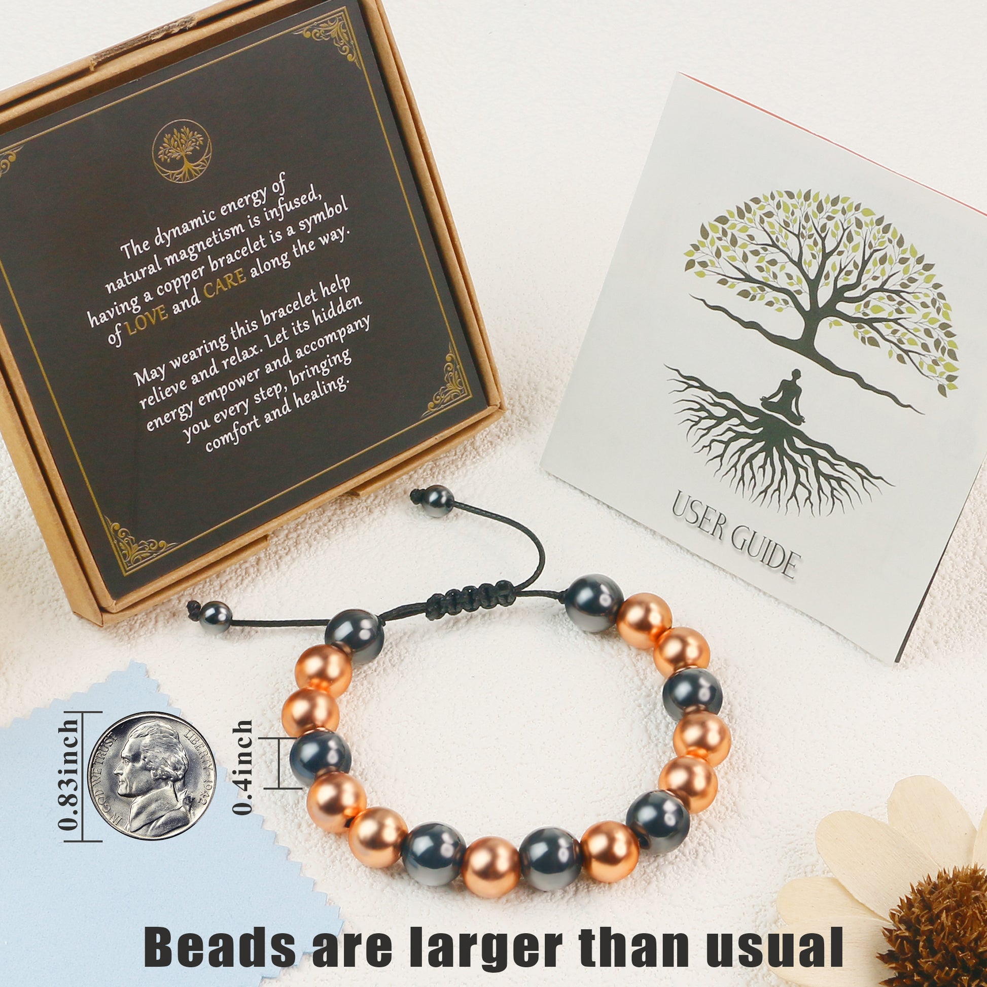 Magnetic Copper Men Bracelet