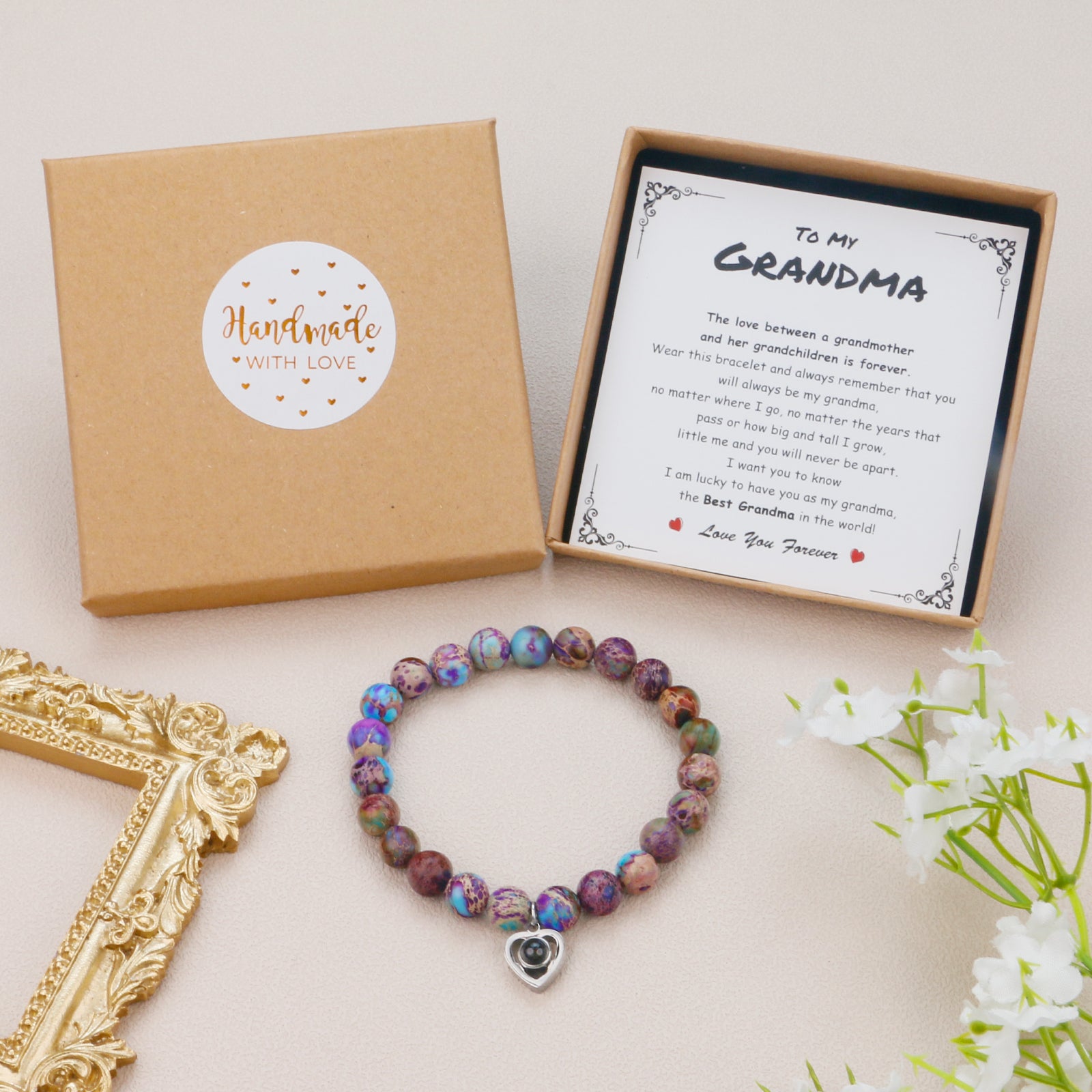 Purple Zebra Grandma Bracelet