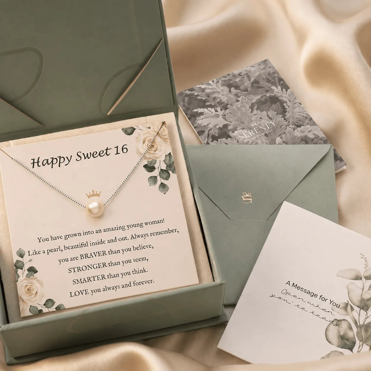 You Are Precious Pearl Birthday Necklace