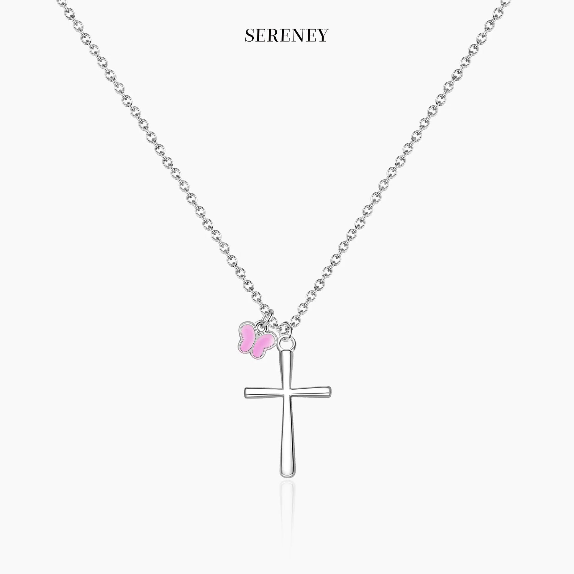Beloved Cross Birthday Necklace for Girls