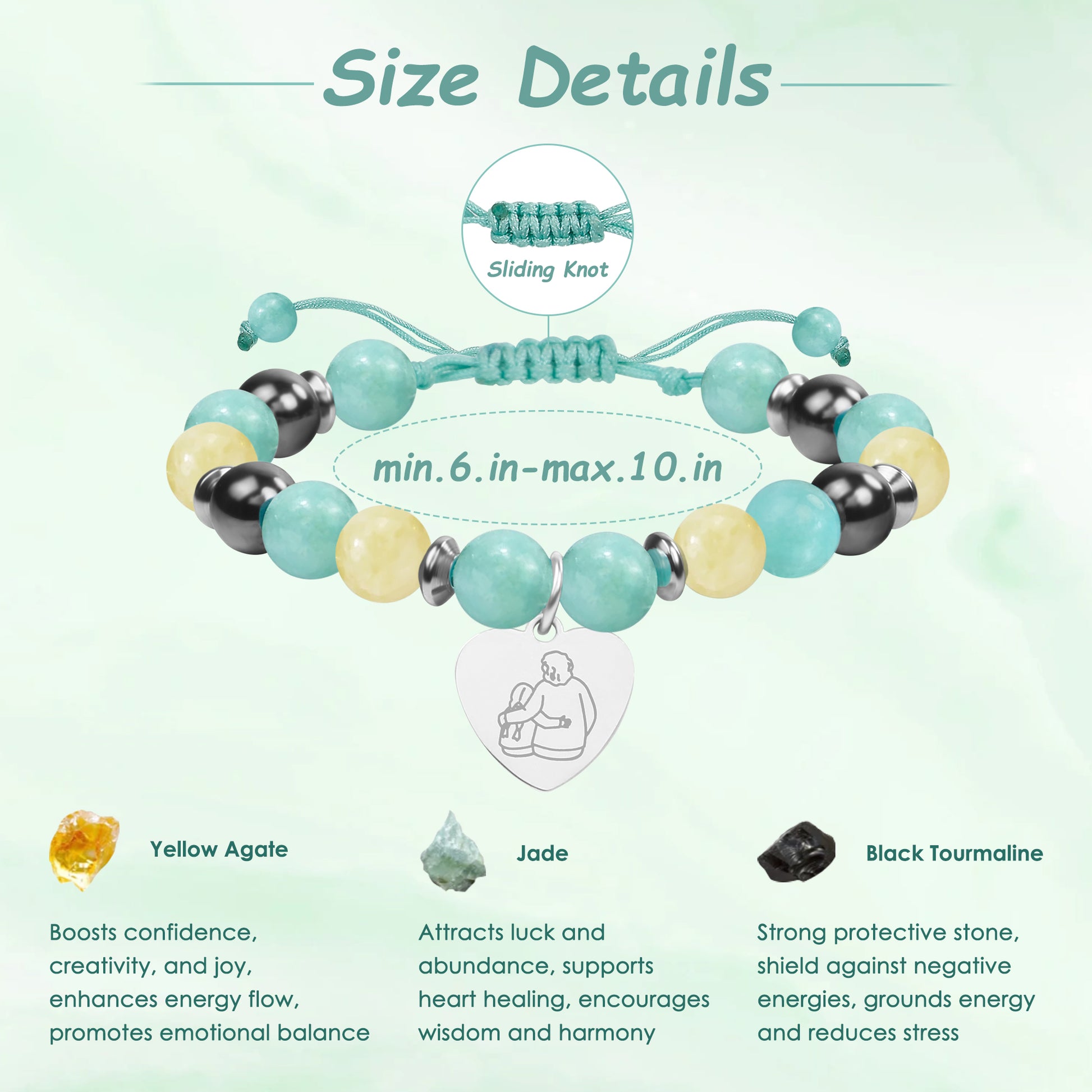 Handmade Grandma Granddaughter Bracelet