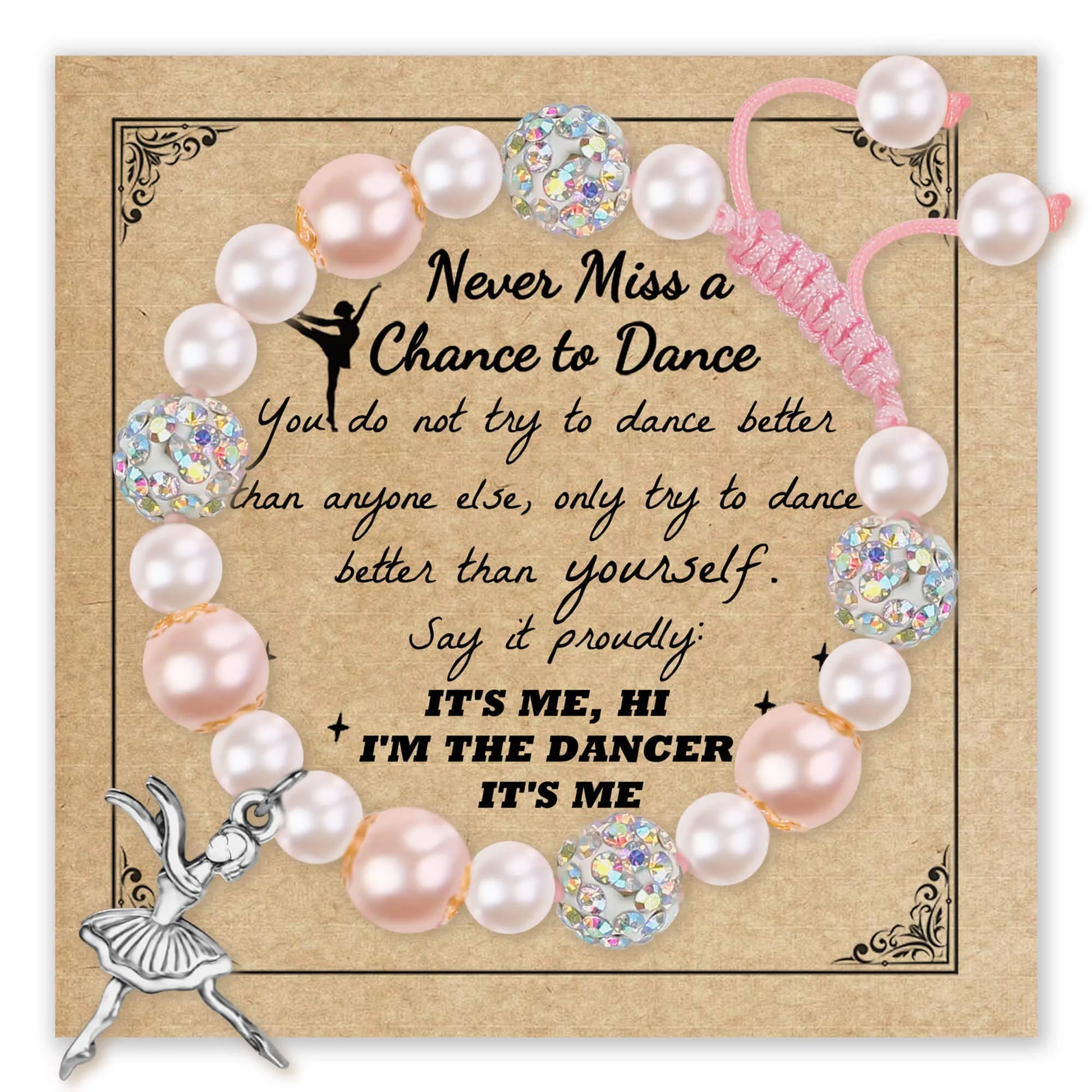 Proud Dancer Pearl Charm Bracelet