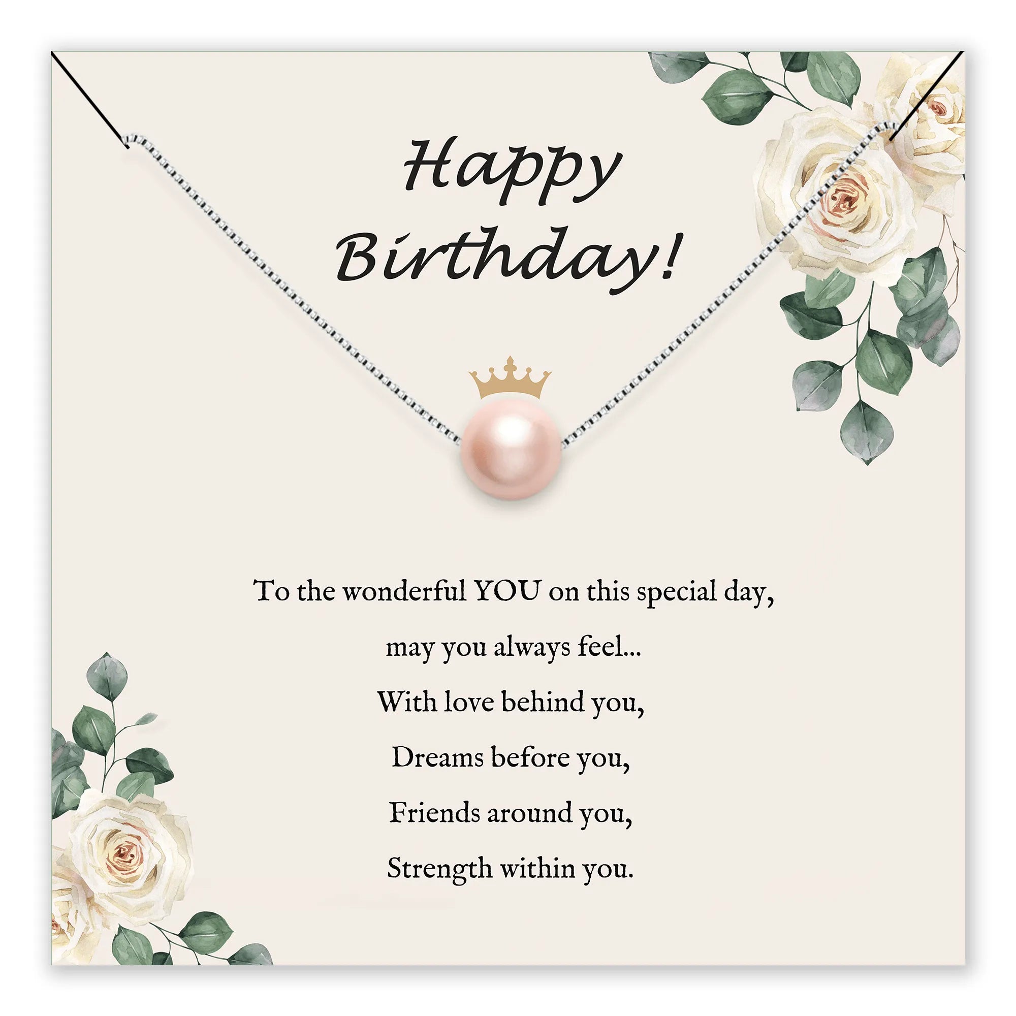 You Are Precious Pearl Birthday Necklace