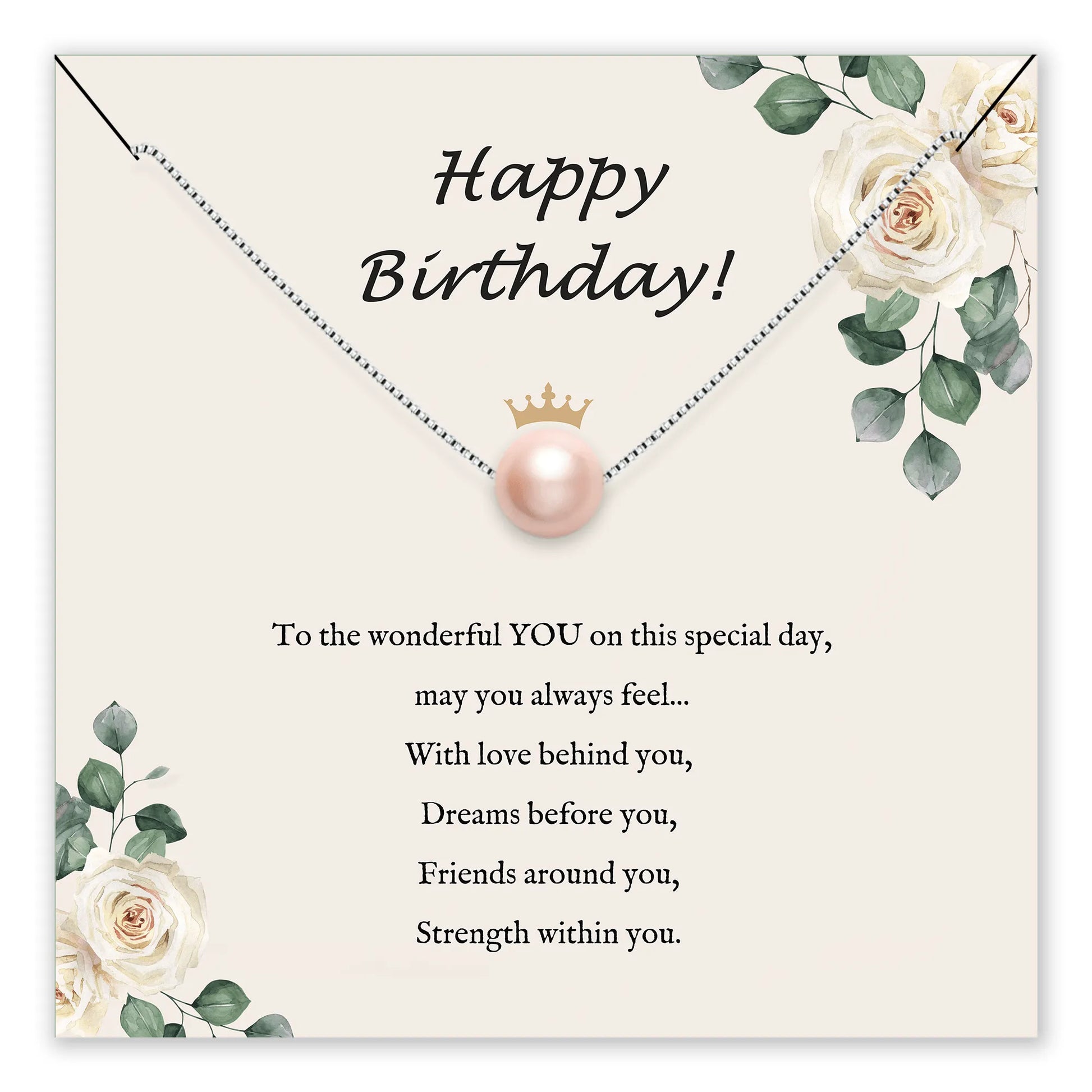 You Are Precious Pearl Birthday Necklace