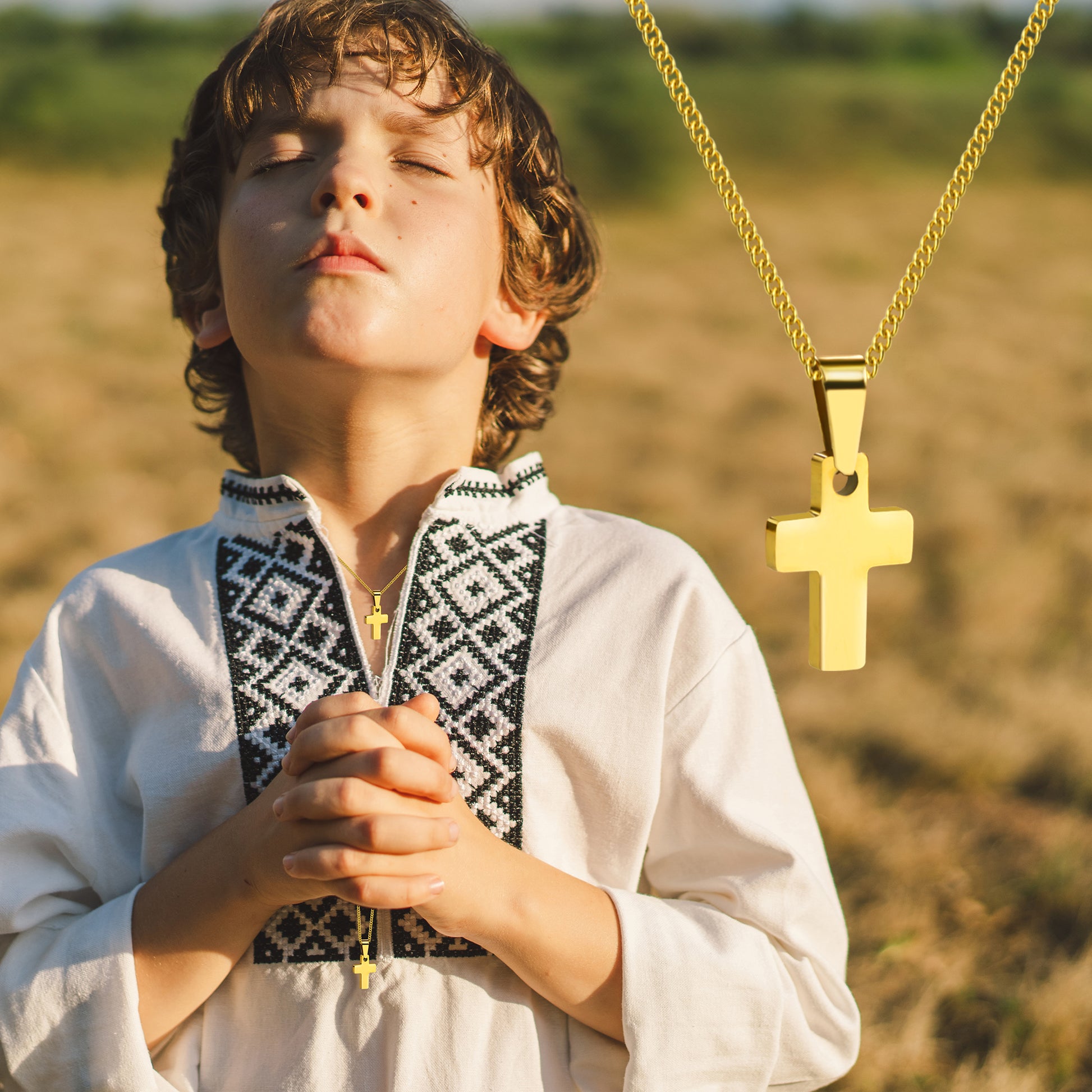 Gold Cross Necklace