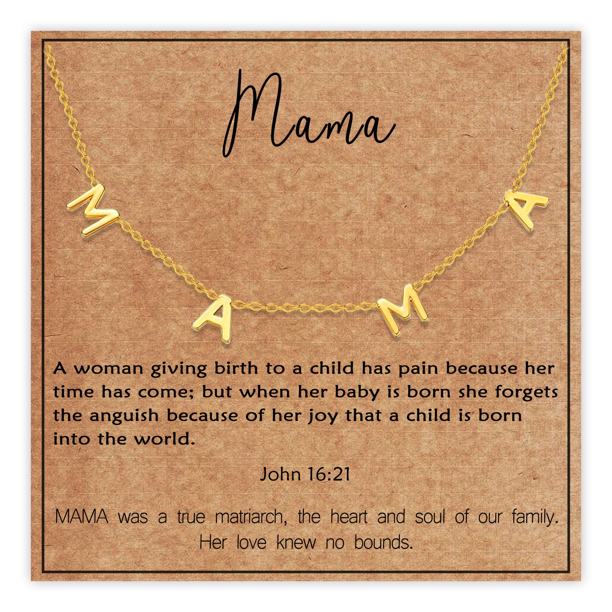 Golden Mother Necklace