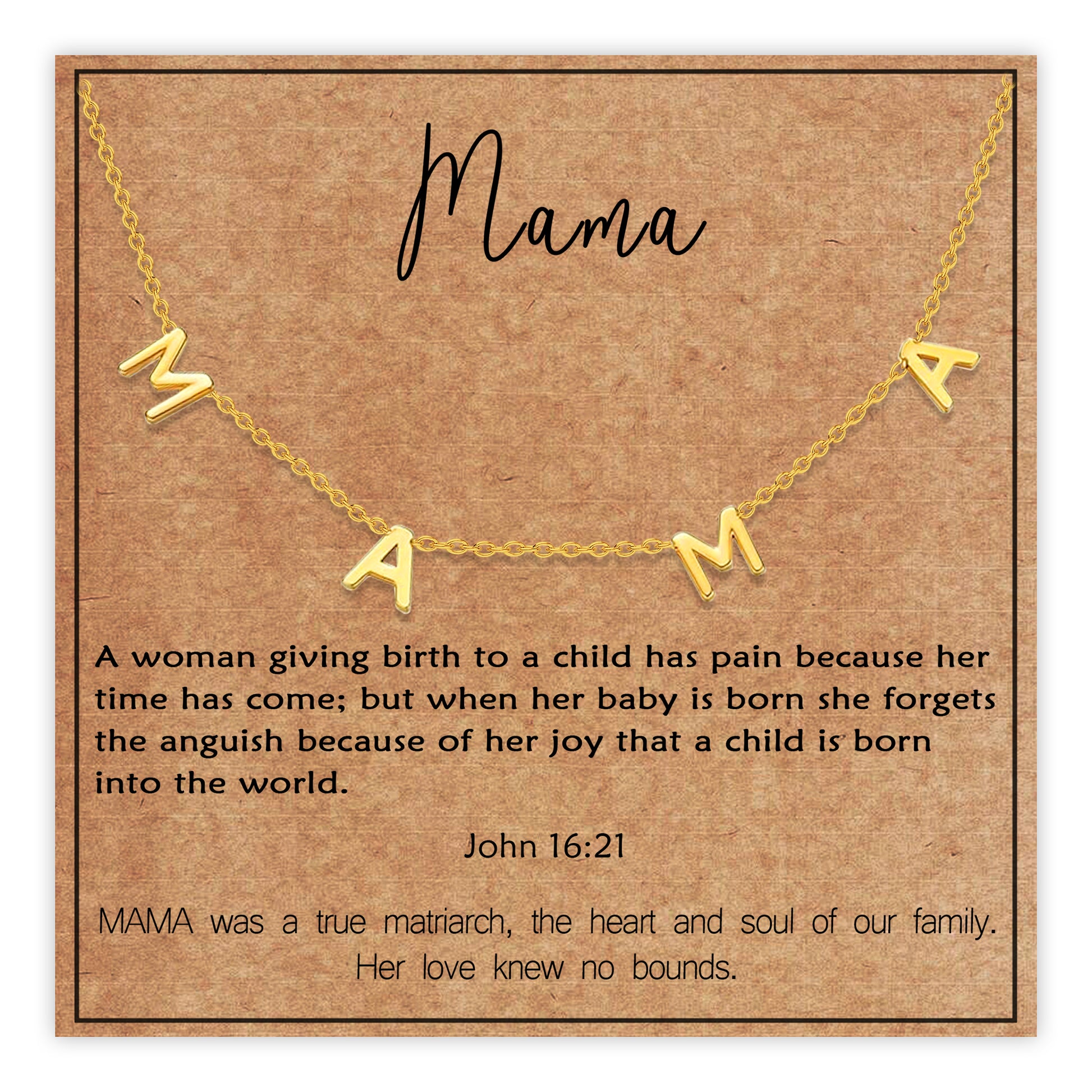 Golden Mother Necklace