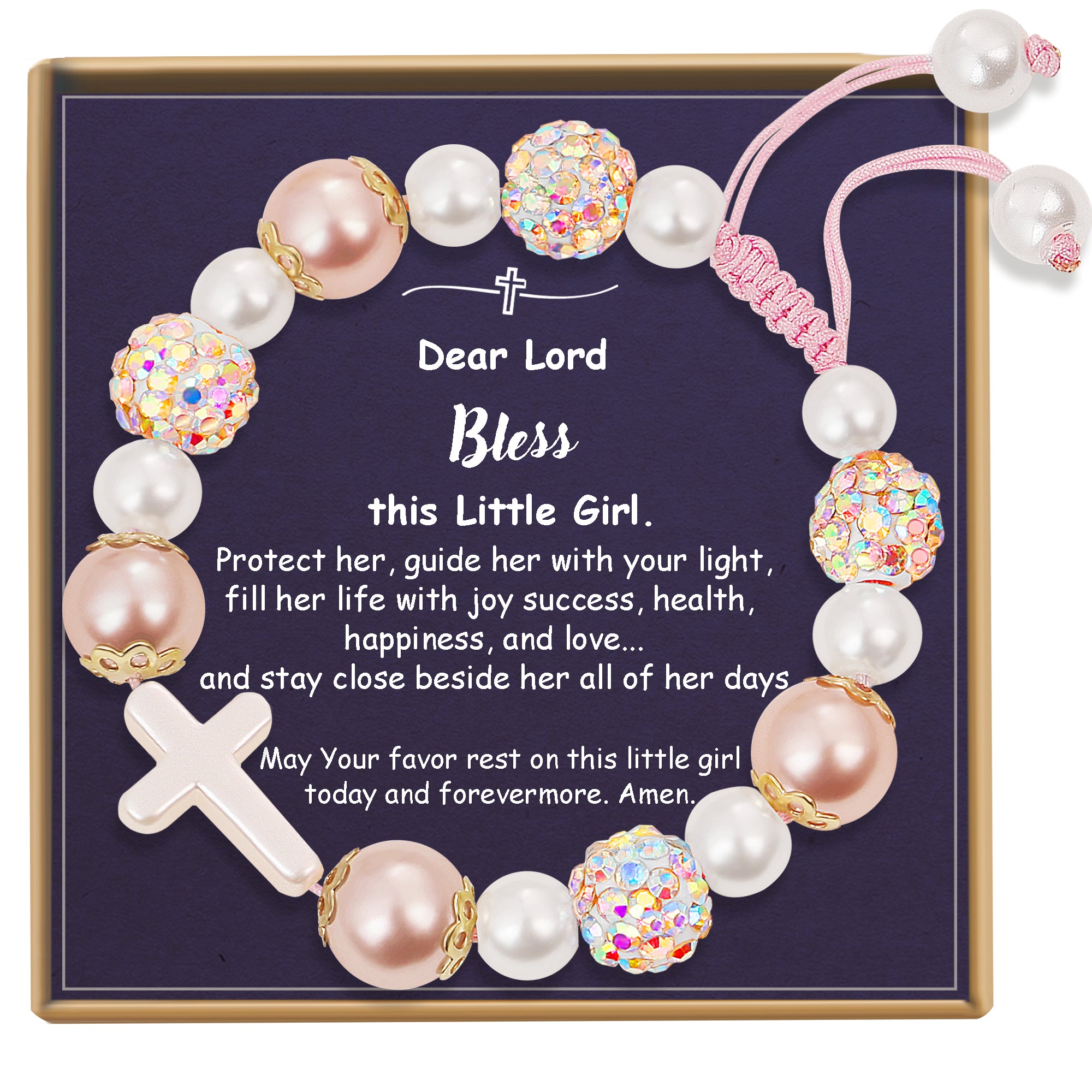 Cross Pearl Bracelet